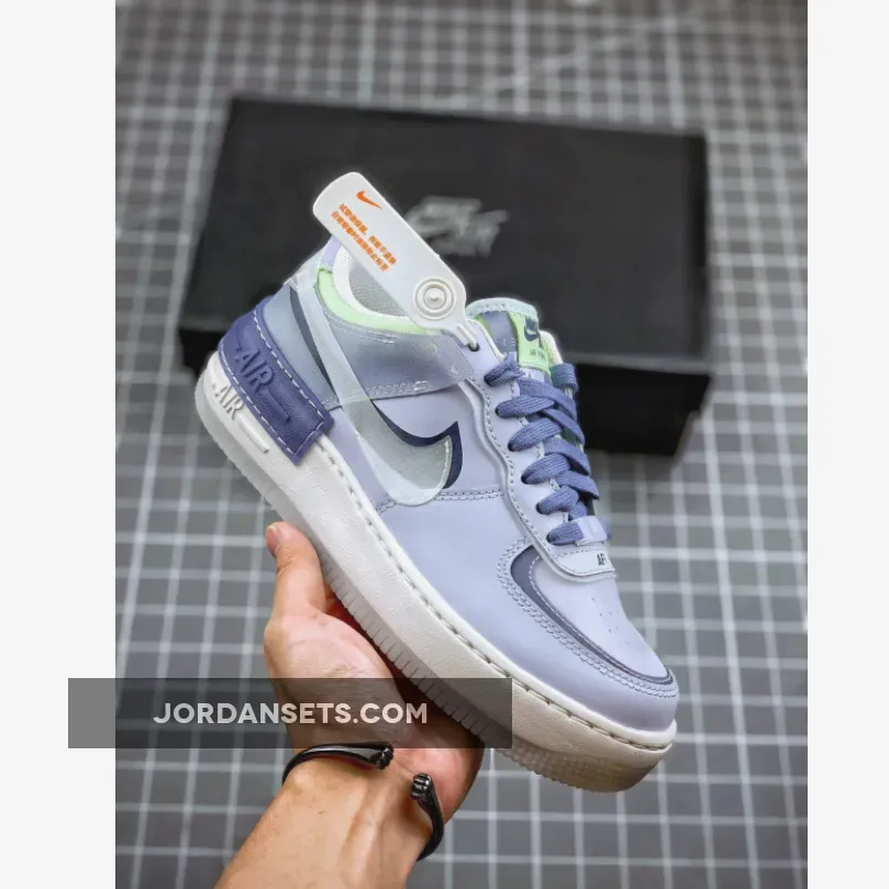 Nike Air Force 1 Shadow SE Ghost World Indigo For Womens CK6561-001 #indigo af1
