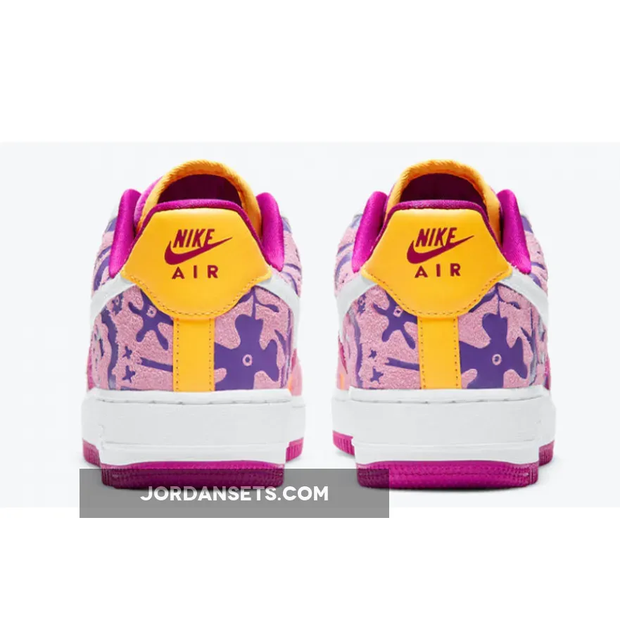 Nike Air Force 1 07 LV8 Red Plum/Light Arctic Pink-Wild Violet-White / fuchsia air force 1
