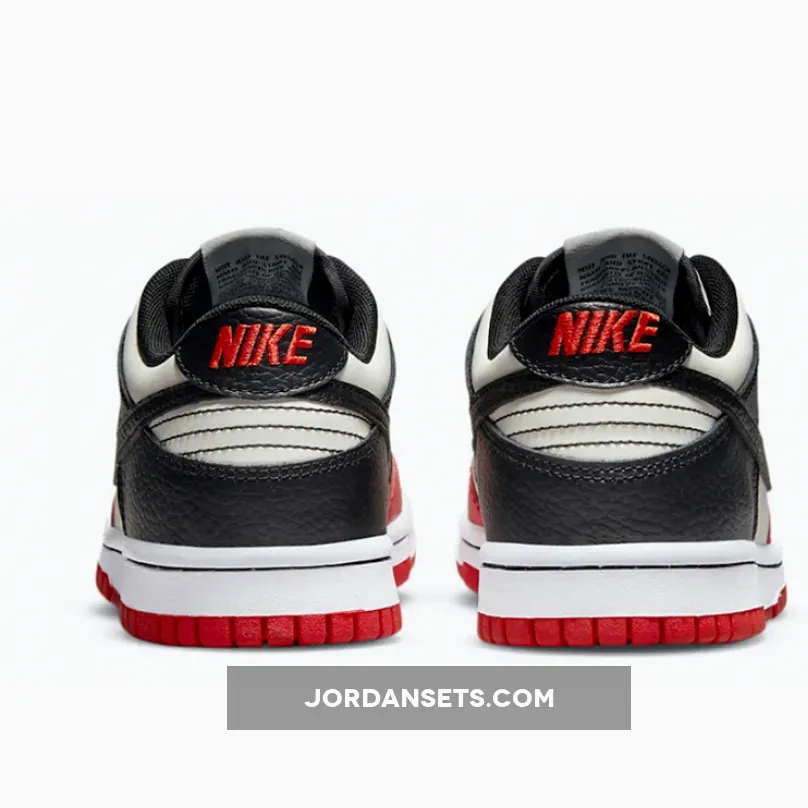 NBA x Nike Dunk Low EMB 'Chicago' Sail/Black-Chile Red / nike dunk chicago emb