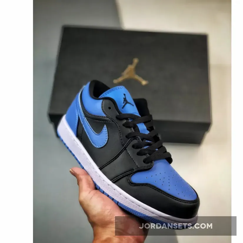 Air Jordan 1 Low Black University Blue White 553558-041