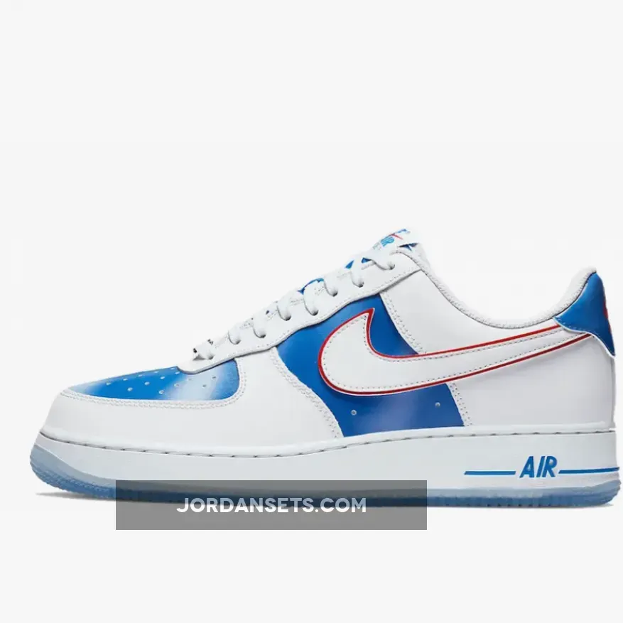Nike Air Force 1 Low Pacific Blue/University Red-White