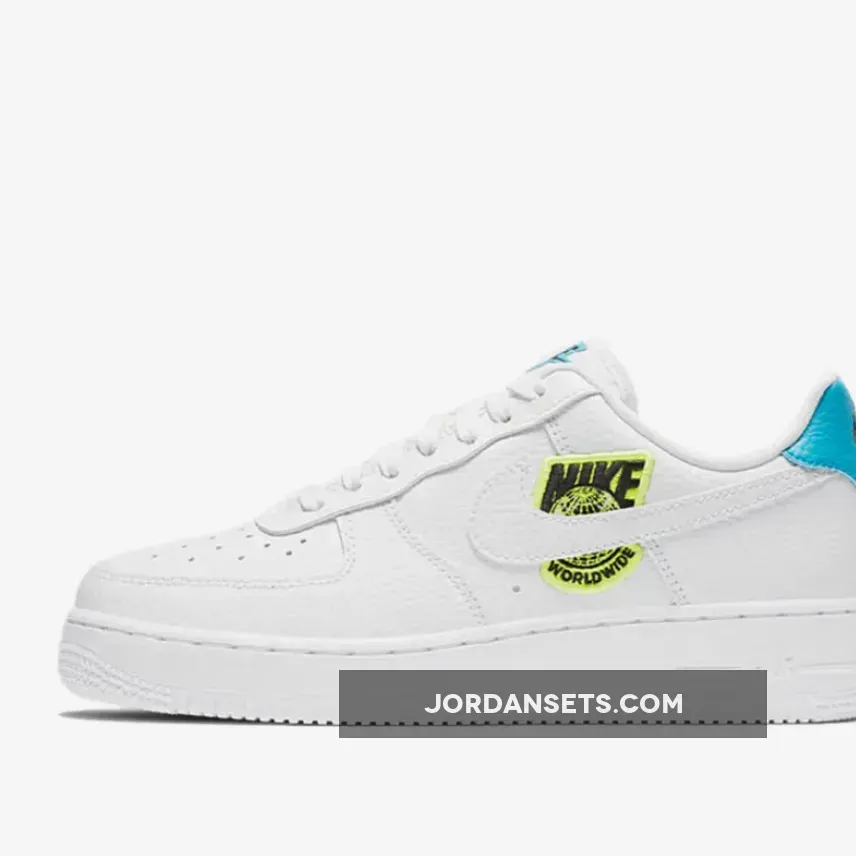 Nike Air Force 1 07 SE 'Worldwide' White Volt CT1414-101 Brand New
