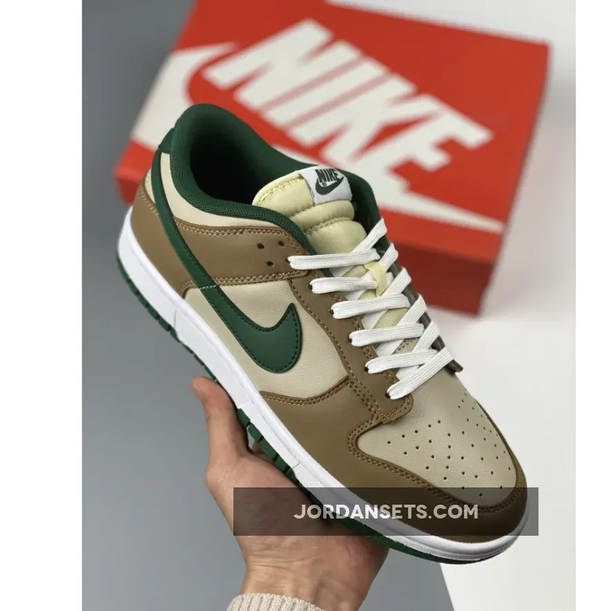 Nike Dunk Low Tan Green FB7160-231 / dunk low rattan canyon green