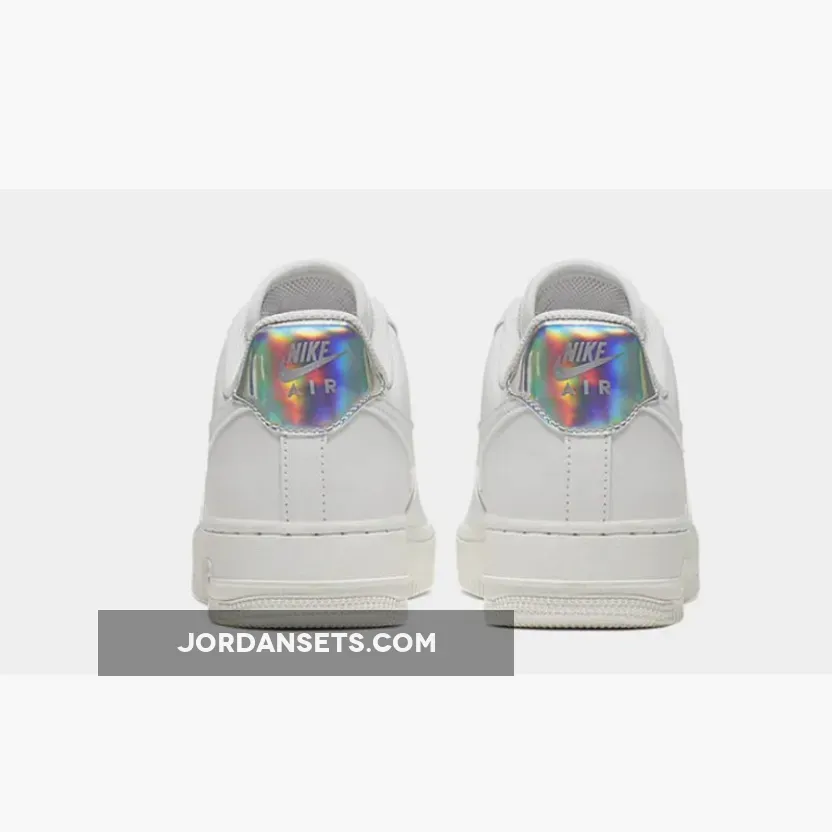 Nike Air Force 1 Low White Silver For Womens CJ9704-100 Brand New