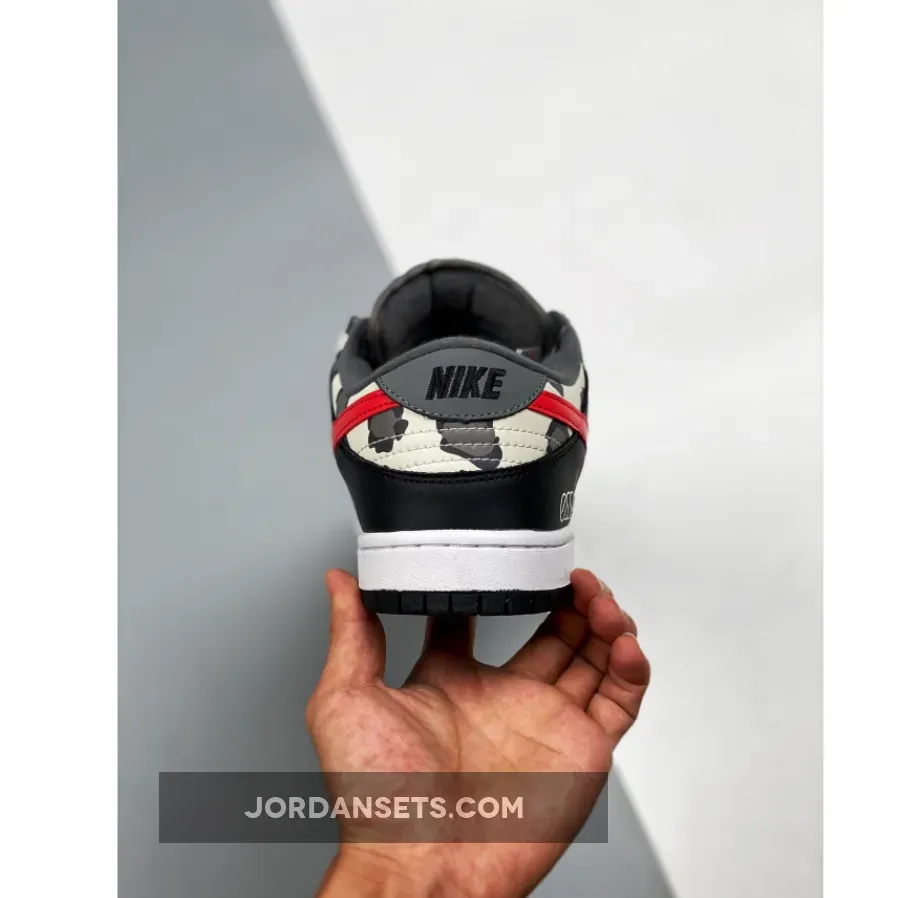 Camo Dunks Sb - Nike SB Dunk Low 'Camo' Black Grey Red White 1680505516