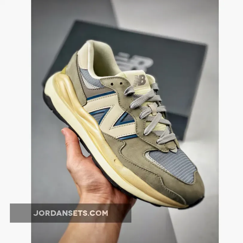 New Balance 57/40 Vetiver/Mallard Blue #new balance - m5740llg