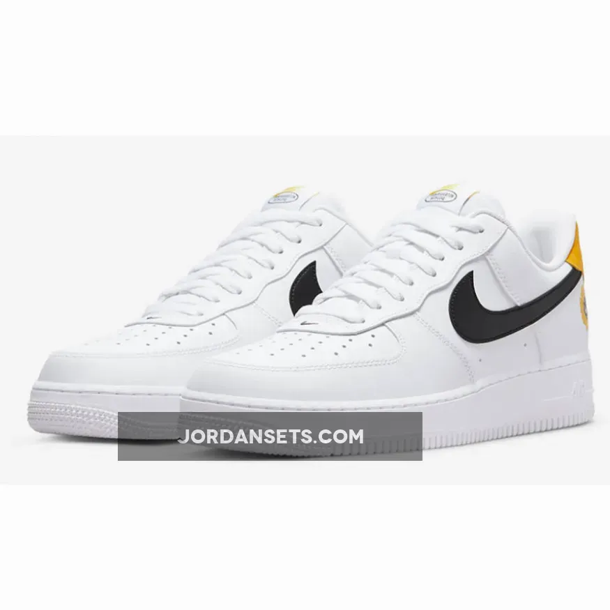 Nike Air Force 1 Low Have A Nike Day White/Black-Yellow DM0118-100 - air force have a nike day