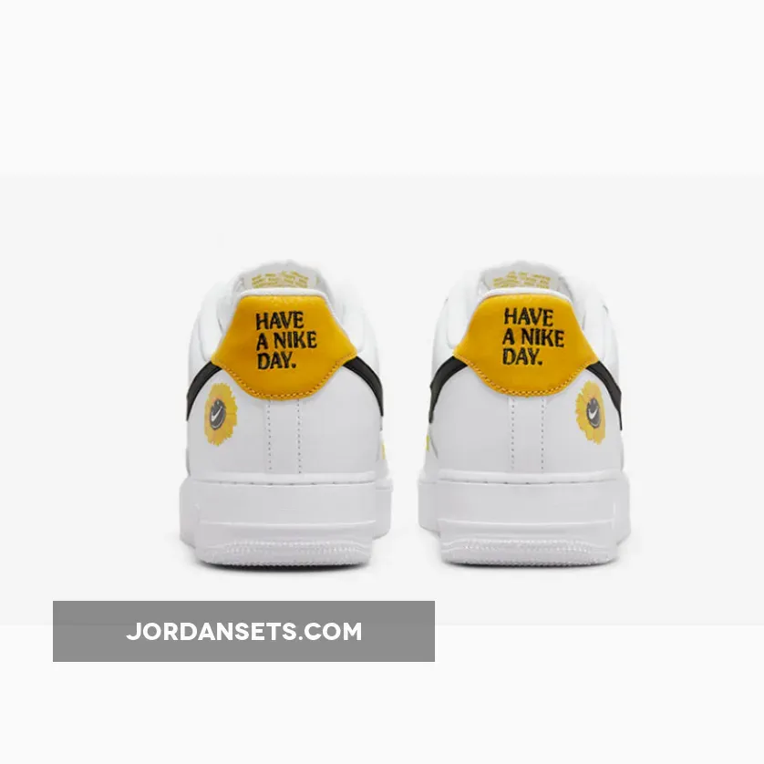 Nike Air Force 1 Low Have A Nike Day White/Black-Yellow DM0118-100 - air force have a nike day