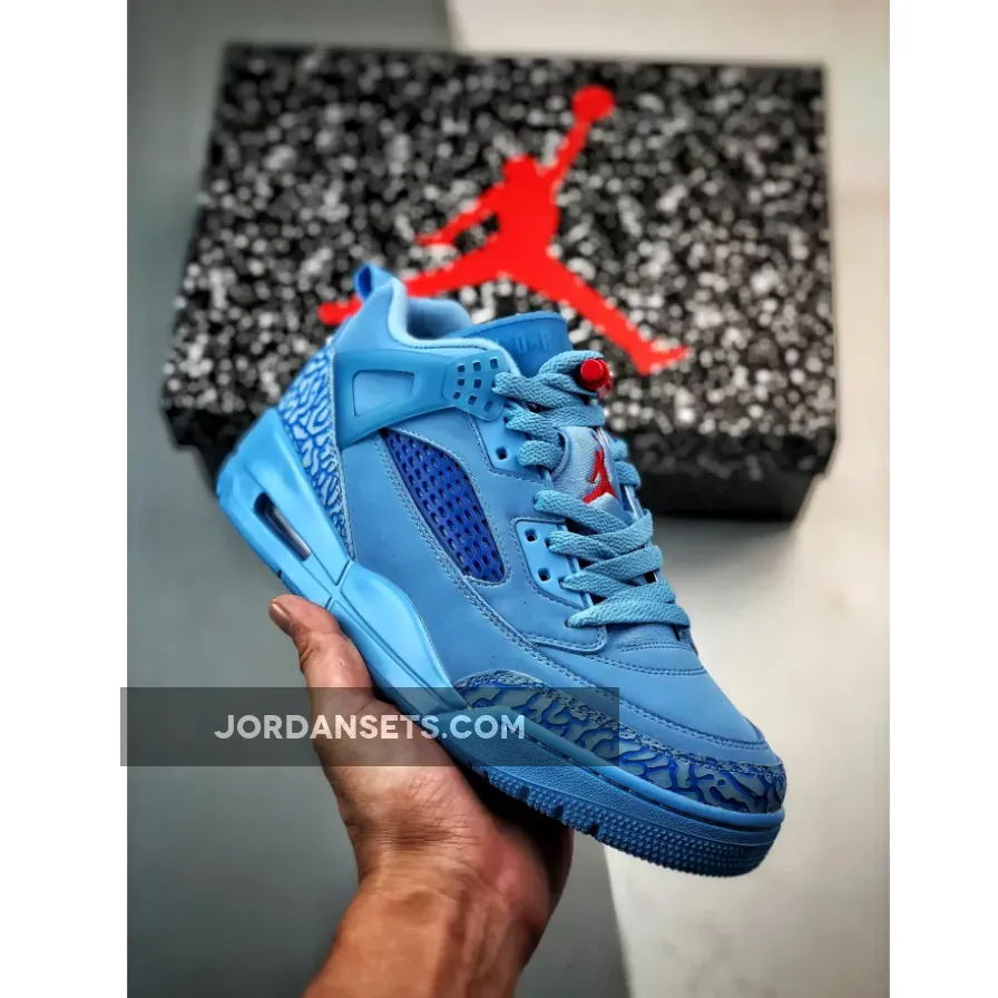 Jordan Spizike Low 'Houston Oilers' Football Blue For Sale