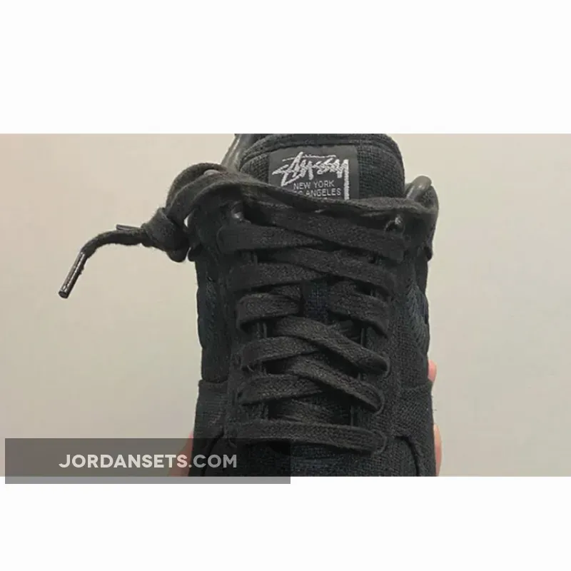 Stussy x Nike Air Force 1 Black CZ9084-001 - nike x stussy af1