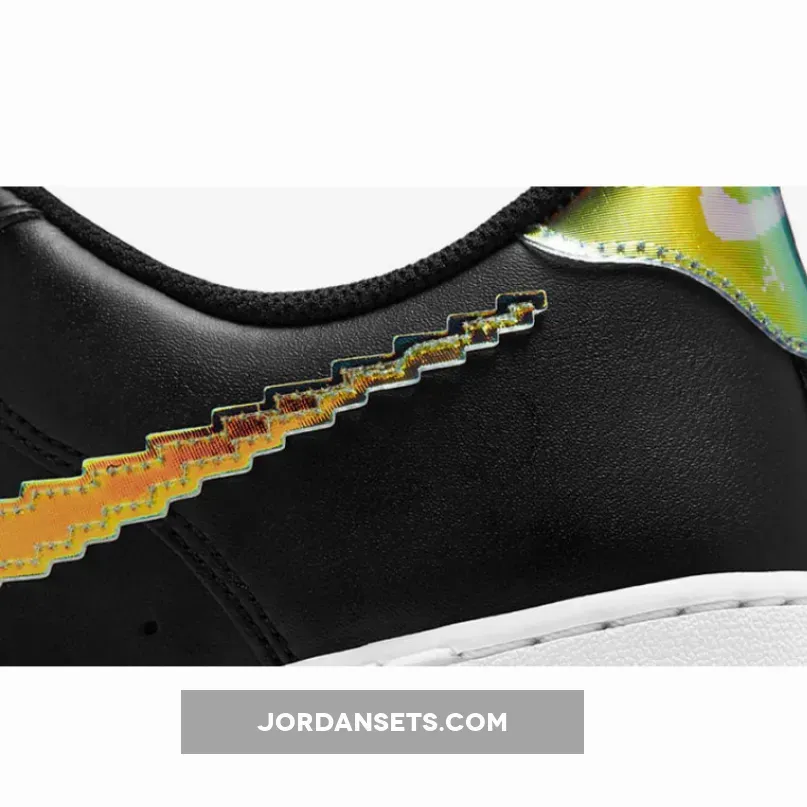 Nike Air Force 1 Iridescent Pixel CV1699-002 #nike air force pixel black
