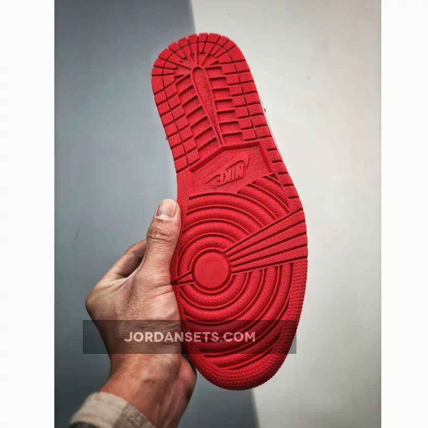 Air Jordan 1 Low OG 'Black Toe' White/Black-Varsity Red jordan 11 house shoes