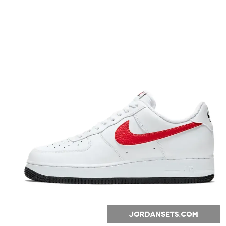 Nike Air Force 1 Low White/University Red-Photo Blue-Black - af1 photo blue