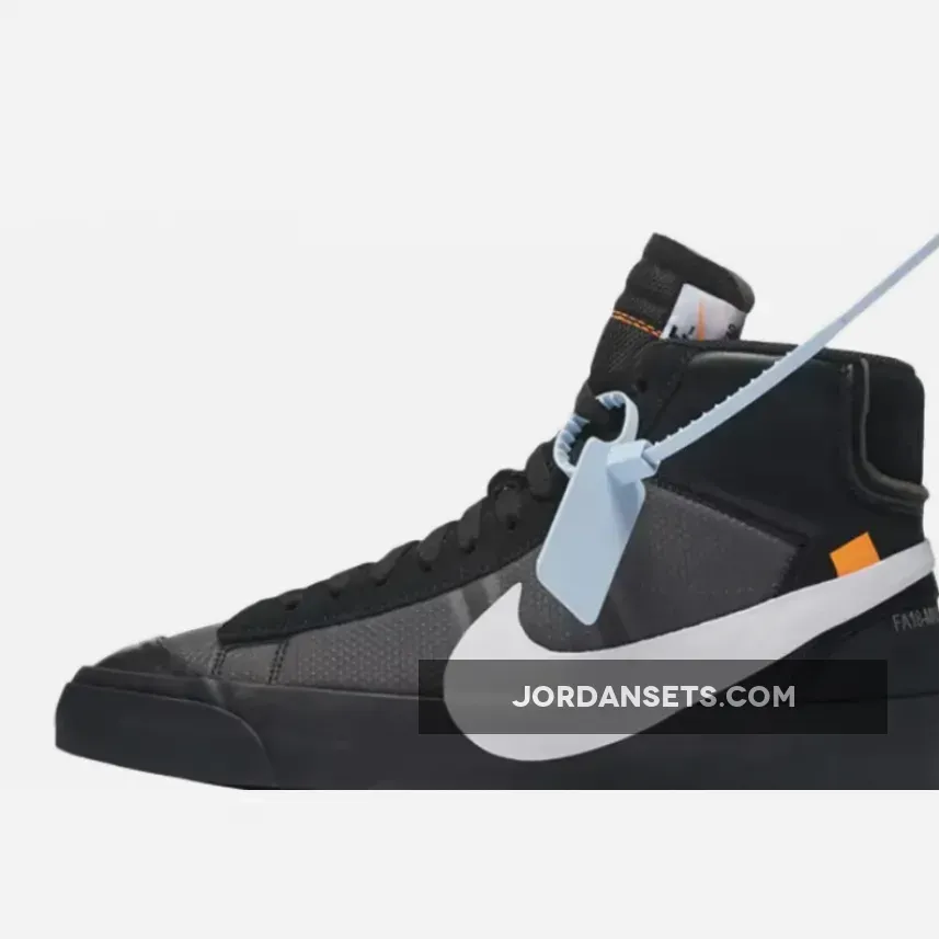 Off-White x Nike Blazer Black SPOOKY PACK AA3832-001 grim reaper jordan 1