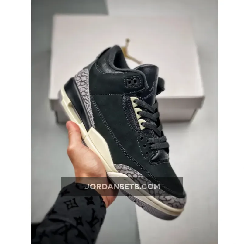 Air Jordan 3 Off Noir Black Coconut Milk Cement Grey Men’s Sale | jordan 3 noir