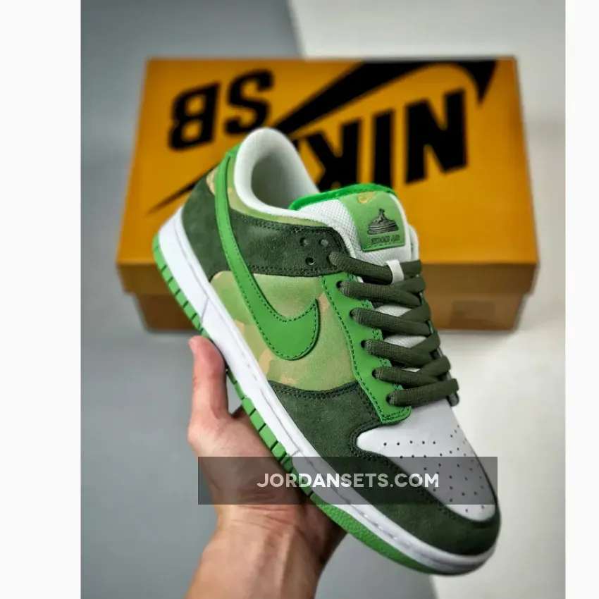 Dunk Sb Emb Nike SB Dunk Low EMB Pro Gordo Army Olive/Grass-White