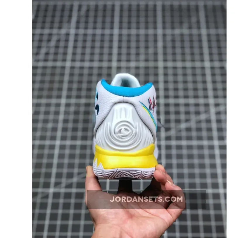 Nike Kyrie 6 'Retro Logos' White/Blue-Yellow-Pink BQ4630-101 - Kyrie Neon