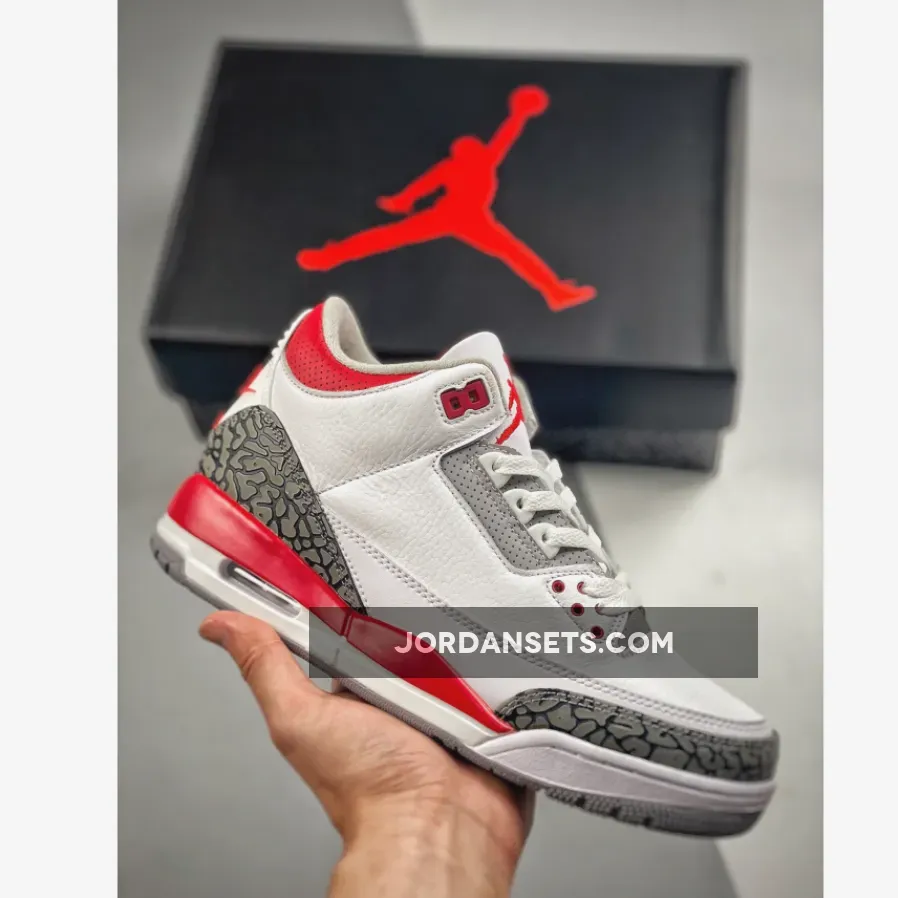 Fire Red Jordan 3 2023 - Air Jordan 3 OG White/Fire Red-Black DN3707-160