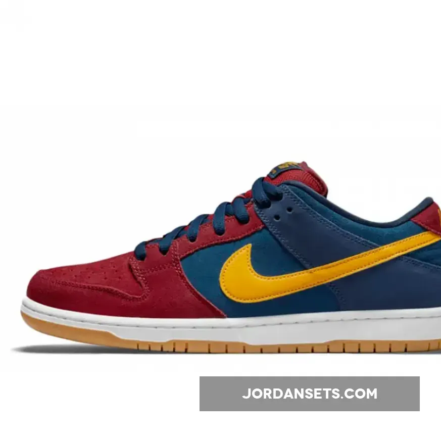 Nike SB Dunk Low Catalonia Maroon Navy Gold catalonia dunk