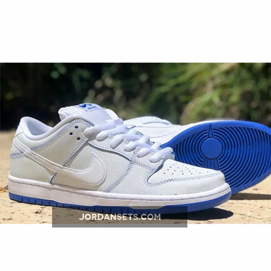 Nike SB Dunk Low Premium White Blue CJ6884-100 #copa game royal dunks