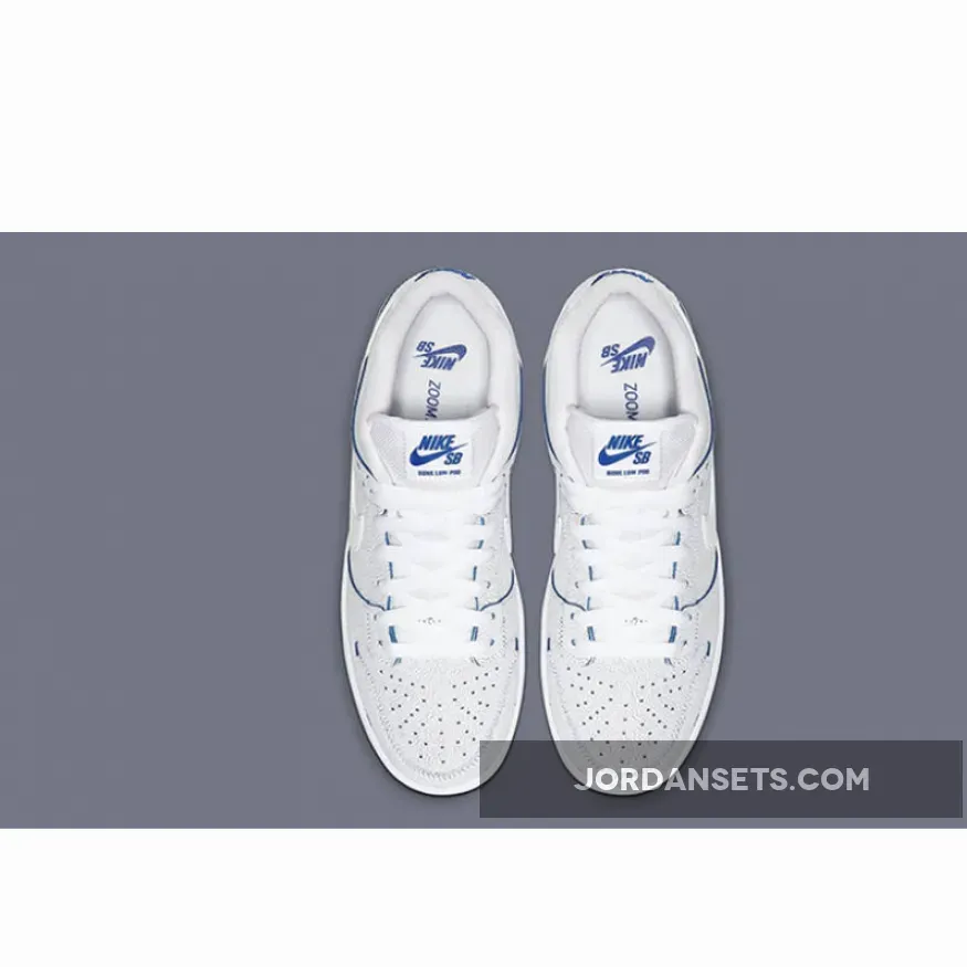 Nike SB Dunk Low Premium White Blue CJ6884-100 #copa game royal dunks
