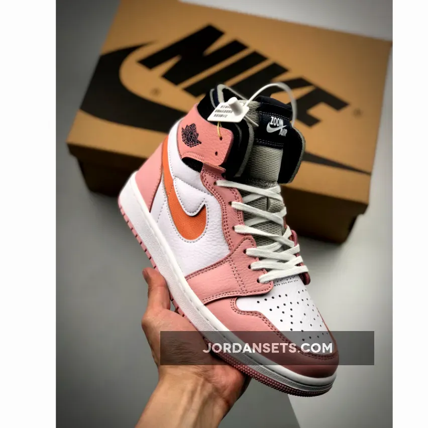 Air Jordan 1 Zoom Comfort 'Pink Glaze' - Floral Women Jordan Shoes CT0979-601