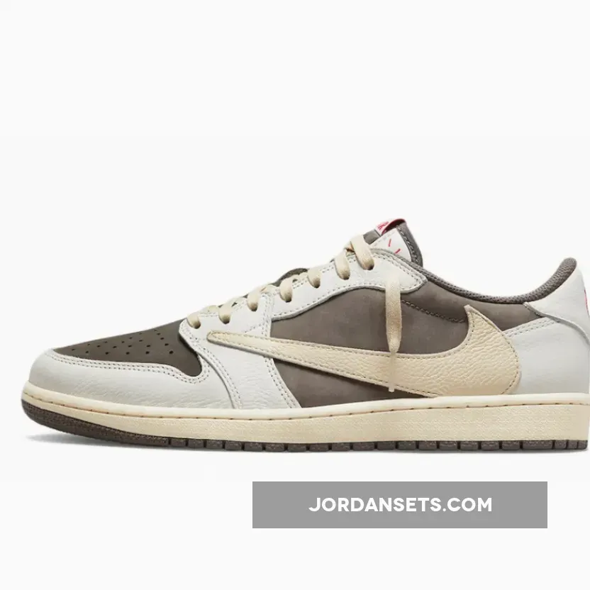 Travis Scott x Air Jordan 1 Low OG 'Reverse Mocha' White and Brown / where do travis scott shoes drop
