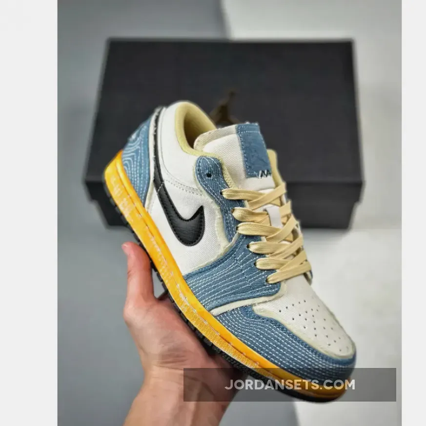 Air Jordan 1 Low Sashiko Denim New Arrival | denim jordan 1