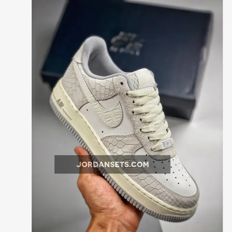 Nike Air Force 1 Low 'Snakeskin' White 1874932 New Releases
