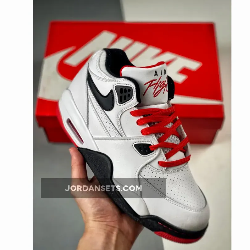 Nike Air Flight ’89 White/Black-Sport Red 306252-107