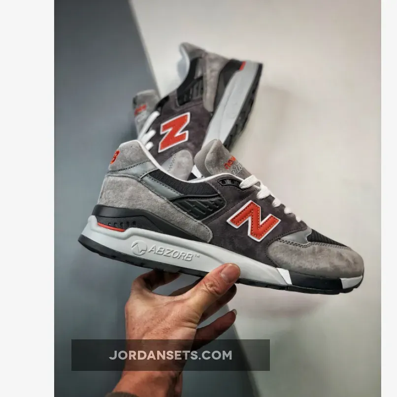 New Balance 998 Grey Orange new blance usa