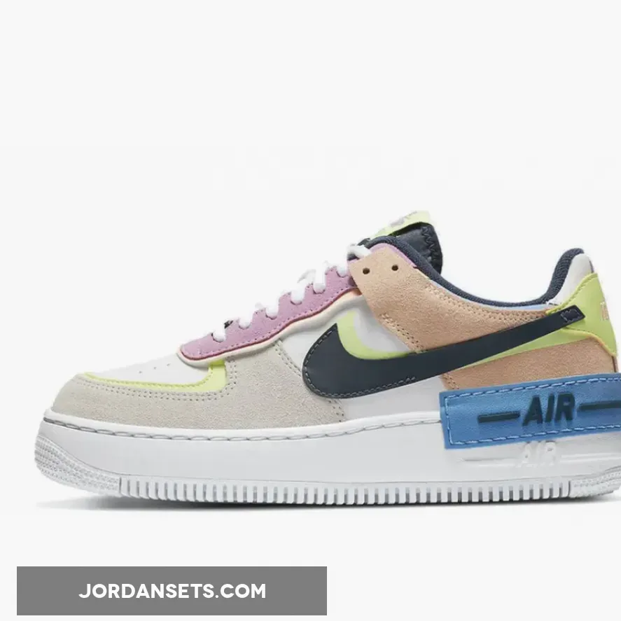 Nike Air Force 1 Shadow Photon Dust/Royal Pulse-Barely Volt / air force 1 shadow volt