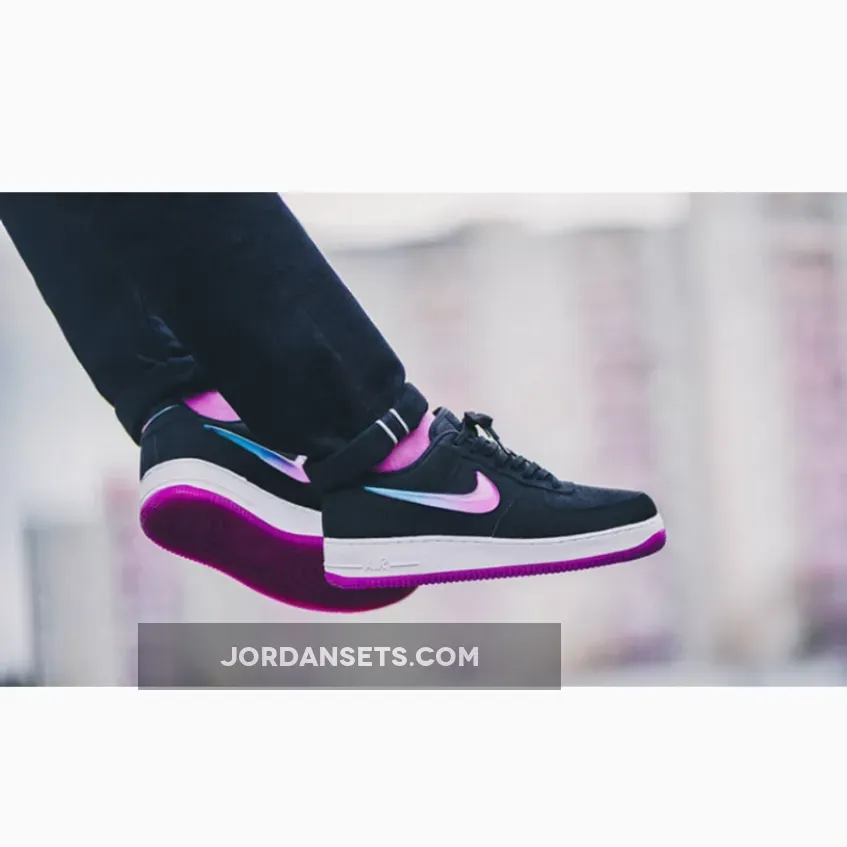 Nike Air Force 1 PRM 'Jelly Jewel' Active Fuchsia With Oversized Swoosh Logo AT4143-001 For Sale