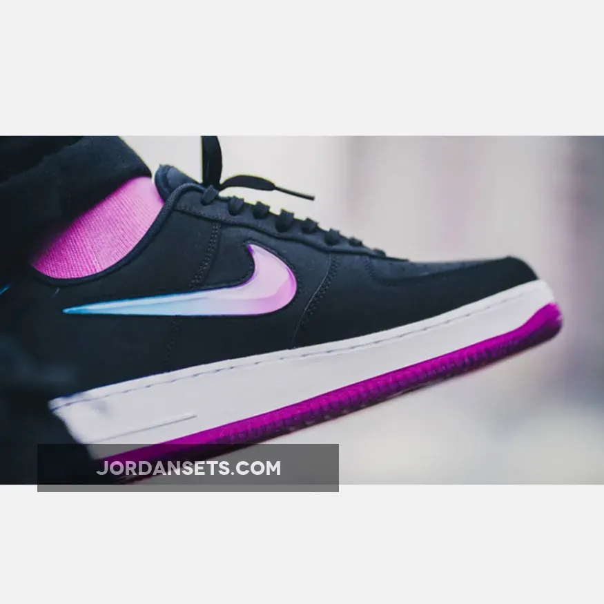 Nike Air Force 1 PRM 'Jelly Jewel' Active Fuchsia With Oversized Swoosh Logo AT4143-001 For Sale