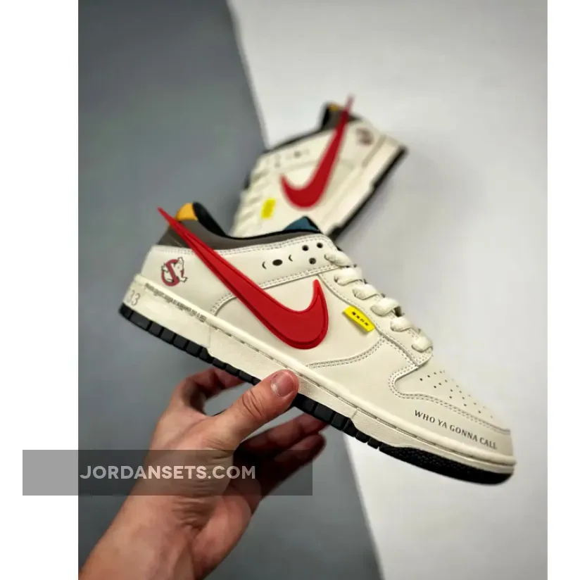 Ghostbusters x Nike Dunk Low Sail Red Black | ghost buster shoes Ghostbusters x Nike Dunk Low Sail Red Black | ghost buster shoes
