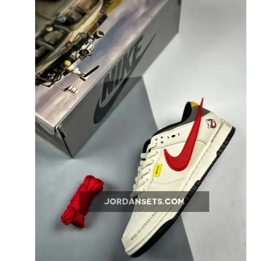 Ghostbusters x Nike Dunk Low Sail Red Black | ghost buster shoes Ghostbusters x Nike Dunk Low Sail Red Black | ghost buster shoes