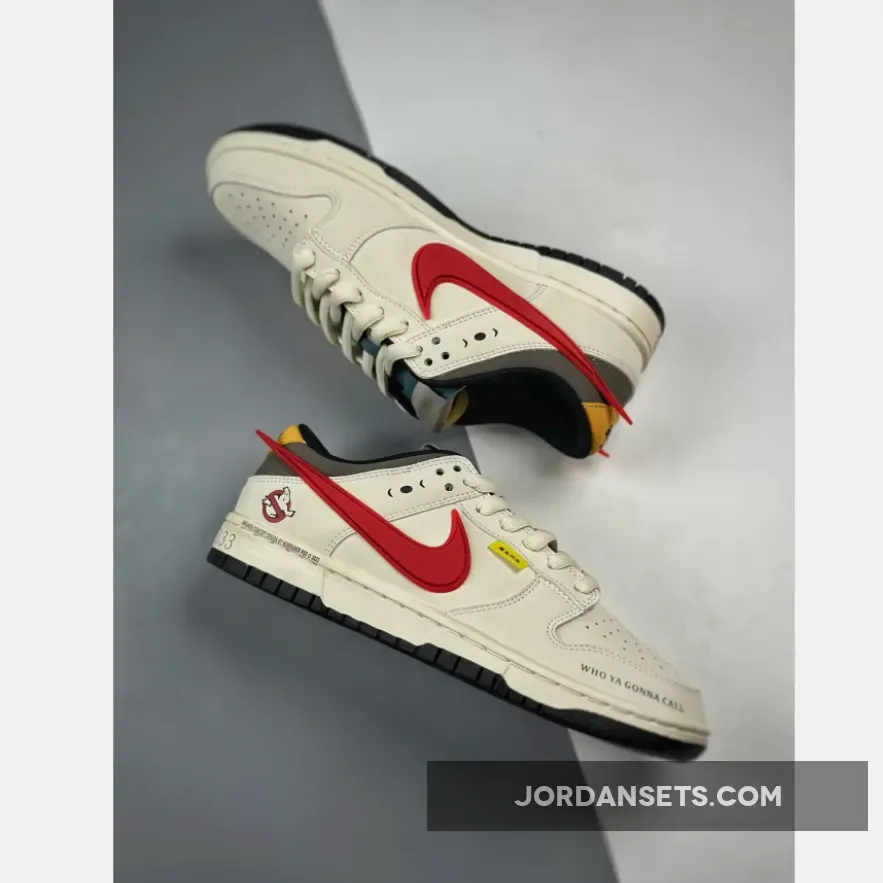 Ghostbusters x Nike Dunk Low Sail Red Black | ghost buster shoes Ghostbusters x Nike Dunk Low Sail Red Black | ghost buster shoes