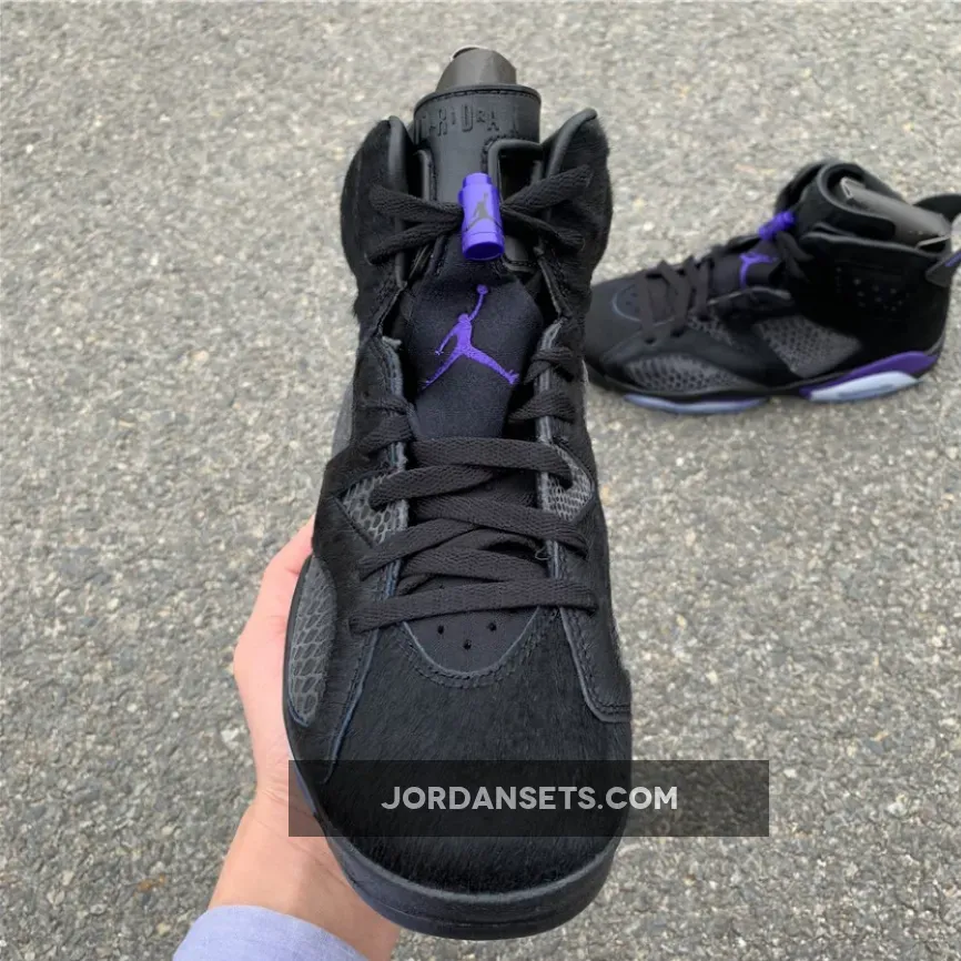 Social Status x Air Jordan 6 Black Cat Hair By Jordan AR2257-005