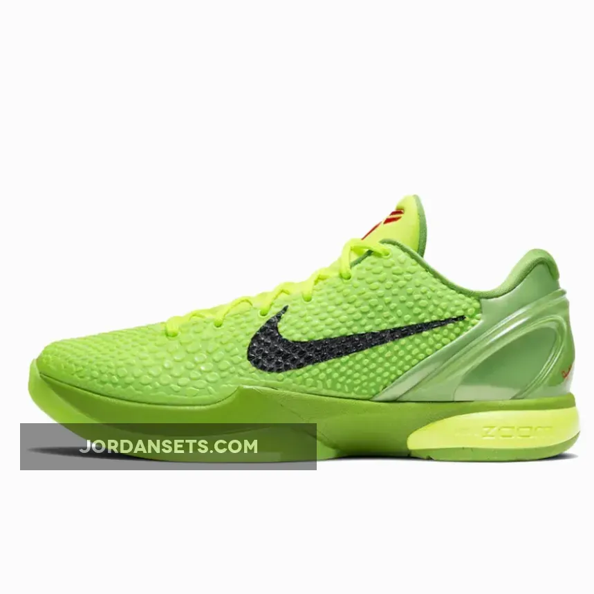 Nike Kobe 6 Protro 'Grinch' Green Apple/Volt-Crimson-Black CW2190-300 #mens kobe grinch shoes