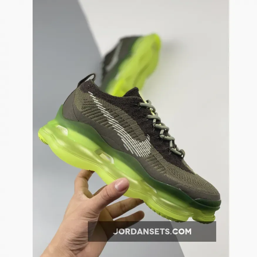 Nike Air Max Scorpion 'Barely Volt/Cargo Khaki' DJ4701-300 - hunter green shoes mens