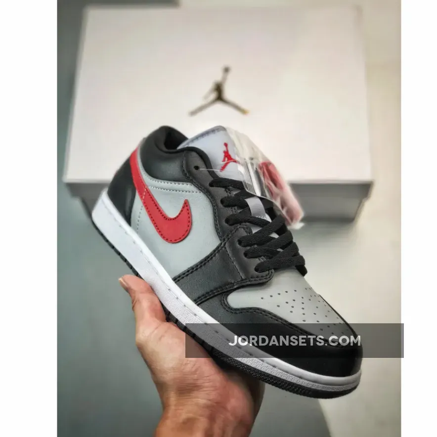 Air Jordan 1 Low Black Grey Fire Red DC0774-062 For Sale