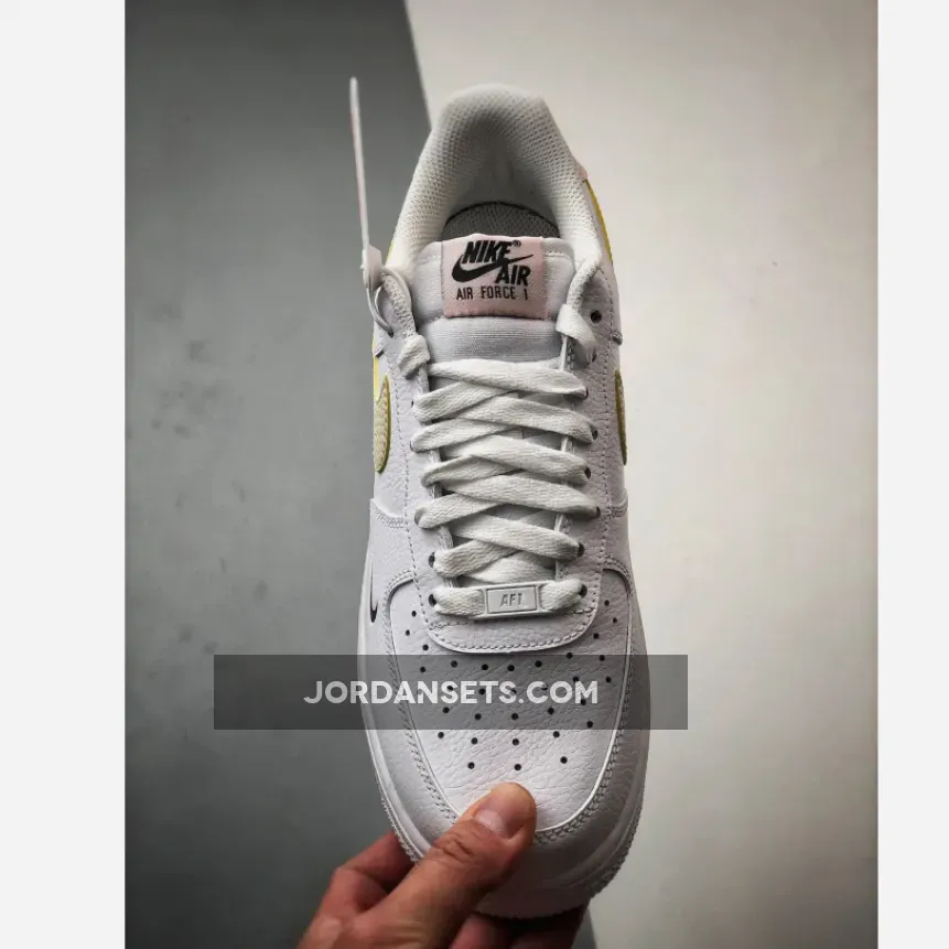 Nike Air Force 1 Low White Tumbled Pink Best