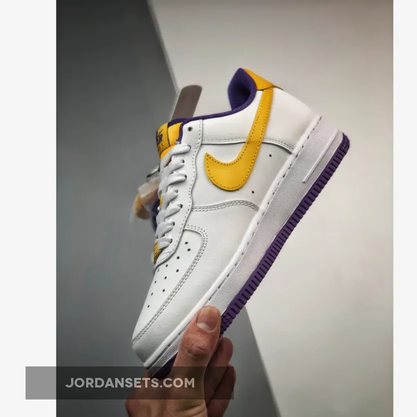 Nike Air Force 1 Low 'Laker 24' White Purple - Laker Air Force 1 1680455432