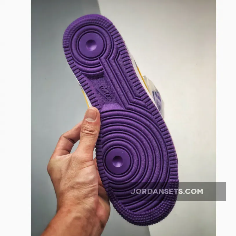 Nike Air Force 1 Low 'Laker 24' White Purple - Laker Air Force 1 1680455432