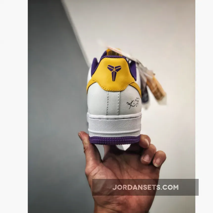 Nike Air Force 1 Low 'Laker 24' White Purple - Laker Air Force 1 1680455432
