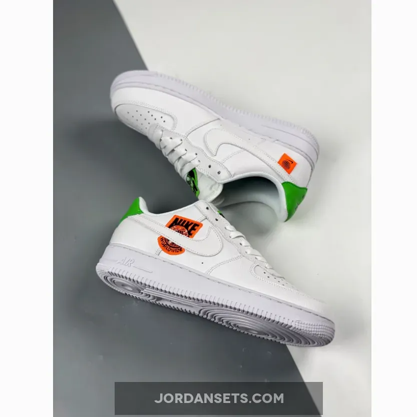 Nike Air Force 1 Low Worldwide White/Dark Crimson-Green CT1414-100