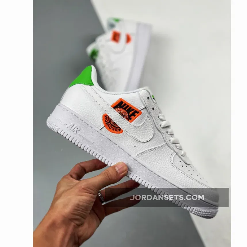 Nike Air Force 1 Low Worldwide White/Dark Crimson-Green CT1414-100