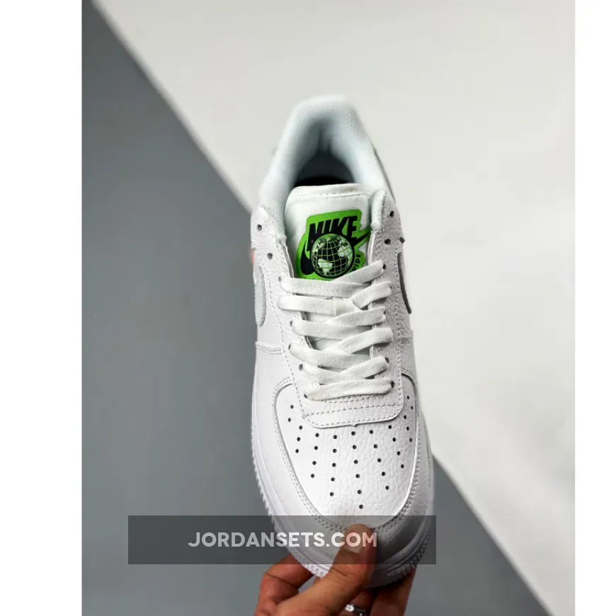 Nike Air Force 1 Low Worldwide White/Dark Crimson-Green CT1414-100