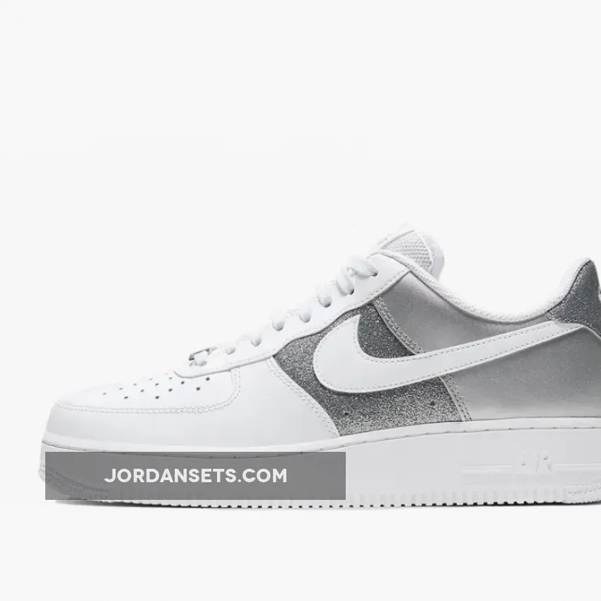 Nike Air Force 1 Low White Metallic Silver DD6629-100 / air force 1 white and metallic silver