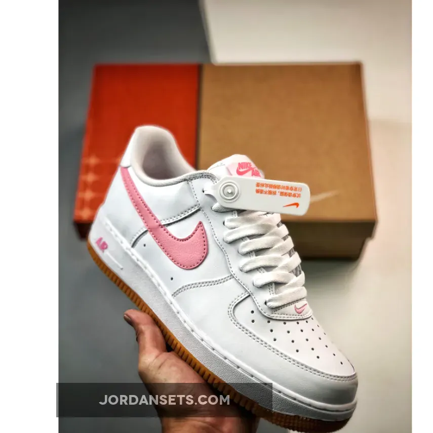 Nike Air Force 1 Low 'Since 82' White/Pink-Gum Yellow - nike air force 82